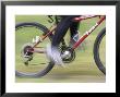 Close-Up Of Cyclist Riding Mountain Bike, Uk by Mark Hamblin Limited Edition Print