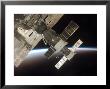 The Docked Soyuz 13 (Tma-9) (Foreground) And Progress 22 Resupply Vehicle by Stocktrek Images Limited Edition Print
