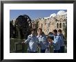 School Boys, In Front Of A Mosque And Water Wheel On The Orontes River, Hama, Syria, Middle East by Christian Kober Limited Edition Print