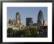 City Of London Skyline, 30 St. Mary Axe Building On The Right, London, England by Amanda Hall Limited Edition Print