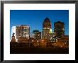 Skyline Along Des Moines River, Des Moines, Iowa by Walter Bibikow Limited Edition Print