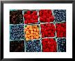 Raspberry, Blueberry And Blackberry Punnets At Farmers Market by Hanan Isachar Limited Edition Print