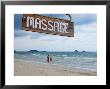 Beach Massage Sign Along Ao Khlong Prao by David Greedy Limited Edition Print