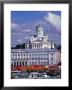 Stalls On Waterfront In Market Square, With Lutheran Cathedral In Background, Helsinki, Finland by Wayne Walton Limited Edition Print