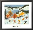 Skiers by Maud Lewis Limited Edition Print