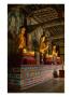 Three Reclining Gold Buddhas And Ornate Decoration In Seonunsa Temple, Jeollabuk-Do, South Korea by Bill Wassman Limited Edition Pricing Art Print