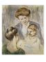 Baby Smiling At Two Girls by Mary Cassatt Limited Edition Print