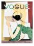 Vogue Cover - May 1928 by Pierre Mourgue Limited Edition Print