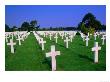 Rows Of White Crosses At American Military Cemetery, Colleville-Sur-Mer, France by John Elk Iii Limited Edition Print