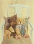 Bears And Dog In Chair by Catherine Becquer Limited Edition Print