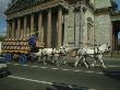 Horses Pull A Cart Load Of Beer Kegs Past St. Isaacs Cathedral by Richard Nowitz Limited Edition Print