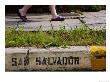 Feet Of Woman Walking Along San Salvador Footpath, San Salvador, El Salvador by Anthony Plummer Limited Edition Print