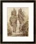 Large Cypresses At The Villa D'este by Jean-Honore Fragonard Limited Edition Print