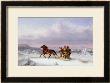 Crossing The St. Lawrence From Levis To Quebec On A Sleigh by Cornelius Krieghoff Limited Edition Print
