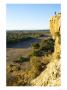 View Of Motloutse River Bed And Eagle Rock, Botswana by Roger De La Harpe Limited Edition Print
