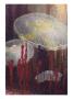 Painting Of Three Aurelia Aurita Jellyfish Of The Variety Flavidula by William H. Crowder Limited Edition Print