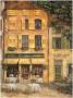 Courtyard Cafe I by Fabrice De Villeneuve Limited Edition Print