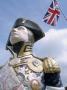 Statue Of Admiral Nelson, Royal Naval Base, Portsmouth, Hampshire, England, United Kingdom by Brigitte Bott Limited Edition Pricing Art Print
