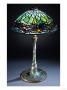 A Fine Jeweled Dragonfly Leaded Glass, Bronze And Mosaic Glass Table Lamp By Tiffany Studios by Maurice Bouval Limited Edition Print