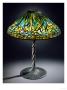 A 'Daffodil' Leaded Glass And Bronze Table Lamp by Maurice Bouval Limited Edition Print