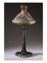 An Overlaid And Etched Glass And Wrought-Iron Table Lamp by Daum Limited Edition Print