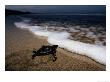 Newly Hatched Leatherback Turtle Crawling Into The Surf, Playa Grande Beach, Costa Rica by Steve Winter Limited Edition Print