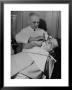 Barber Victor E. Aceto Shaving Passenger Aboard The 20Th Century Limited by Alfred Eisenstaedt Limited Edition Print