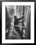 Window Cleaners Cleaning High Rise On Madison Avenue by Walter Sanders Limited Edition Print