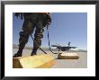 U.S. Air Force Crew Chief Waits To Chalk The Flight Of On Kingsley Field, Oregon, August 7, 2007 by Stocktrek Images Limited Edition Print