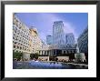 Canary Wharf From Cabot Square, Docklands, London, England, Uk by Jean Brooks Limited Edition Print
