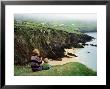 Mother With Son Enjoying Slea Head Beach, Dingle Peninsula, Ireland by Holger Leue Limited Edition Print