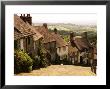 Houses On Gold Hill, Shaftesbury, United Kingdom by Glenn Beanland Limited Edition Print