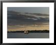 Schooner Mystic Whaler Sailing Up Thames River Past New London Light, Groton, Connecticut by Todd Gipstein Limited Edition Print