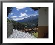 The Patio Of An Andean Home With A View Of A Cloud Forest And Peaks by David Evans Limited Edition Print