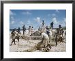 Bahia Fisherman On Beach With Their Nets by Dmitri Kessel Limited Edition Pricing Art Print