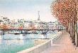 Paris, Le Pont Des Arts I by Rolf Rafflewski Limited Edition Print