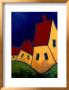 Three Yellow Houses by Carol Ann Shelton Limited Edition Print