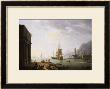 A Mediterranean Seaport, A British Man-O'war And Other Shipping by Thomas Patch Limited Edition Print