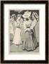 German Girls Talking Beside A Tennis Court by Ernst Heilemann Limited Edition Pricing Art Print