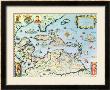 Map Of The Caribbean Islands And The American State Of Florida by Theodor De Bry Limited Edition Print