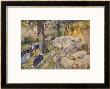 Sheep Dipping: Three Men A Dog And A Large Flock Of Sheep by Edwin Noble Limited Edition Pricing Art Print