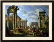 Roman Ruins With A Prophet, 1751 by Giovanni Paolo Pannini Limited Edition Pricing Art Print