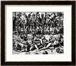 The Dogs Of Vasco Nunez De Balboa Attacking The Indians by Theodor De Bry Limited Edition Print
