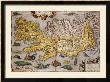 Hand Colored Map Of Iceland, 1595 by Abraham Ortelius Limited Edition Print