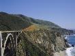 The Coast And Bixby Bridge On The Pacific Highway, Route 1, California, Usa by David Hughes Limited Edition Print