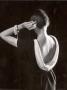 Model Dorian Leigh Wearing Deep Open Back Slim Sheath Dress By Dior New York by Gjon Mili Limited Edition Print