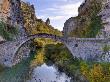 The 18Th Century Kokoris Packhorse Bridge, Near Kipi In Autumn, Epirus, Greece, Europe by Lizzie Shepherd Limited Edition Print