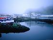 View Of The Harbour In Low Cloud On Heimaey Island, Iceland by Cornwallis Graeme Limited Edition Print