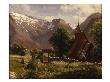 Tjugum Church, Balestrand, 1839 (Oil On Canvas) by Thomas Fearnley Limited Edition Pricing Art Print