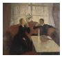 The Engagement (Oil On Canvas) by Bernhard Dorotheus Folkestad Limited Edition Pricing Art Print